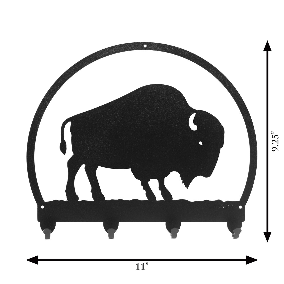 Bison Buffalo Black Metal Key Chain Leash Holder Hanger - Etsy