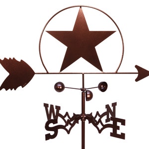 Hand Made Lone Star Weathervane NEW