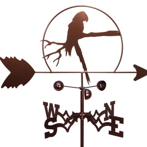 Hand Made Parrot Bird Weathervane NEW
