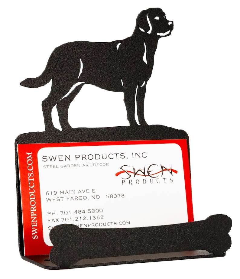 Labrador Black Lab Dog Metal Business Card Holder Etsy