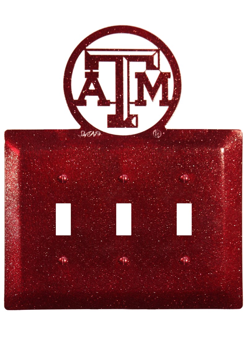 Texas A/&M Aggies Light Switch Triple Plate Cover