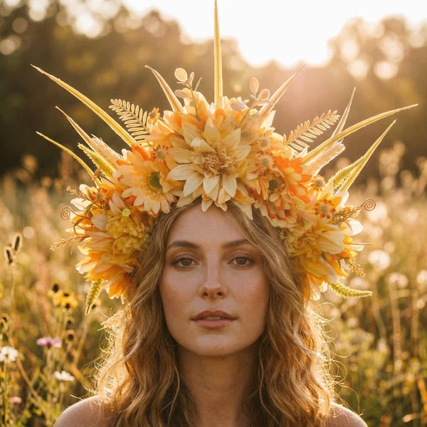 Wianek z kwiatów festiwalowych – żywa ozdoba na głowę w stylu boho na letnie koncerty