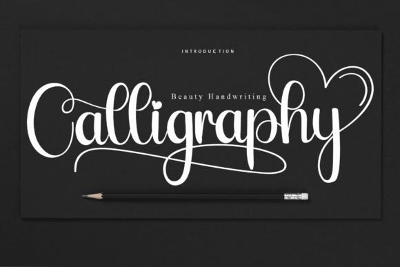 Calligraphy Script Font – Cursive Handwritten Style (svg, Eps, Pdf, Png ...