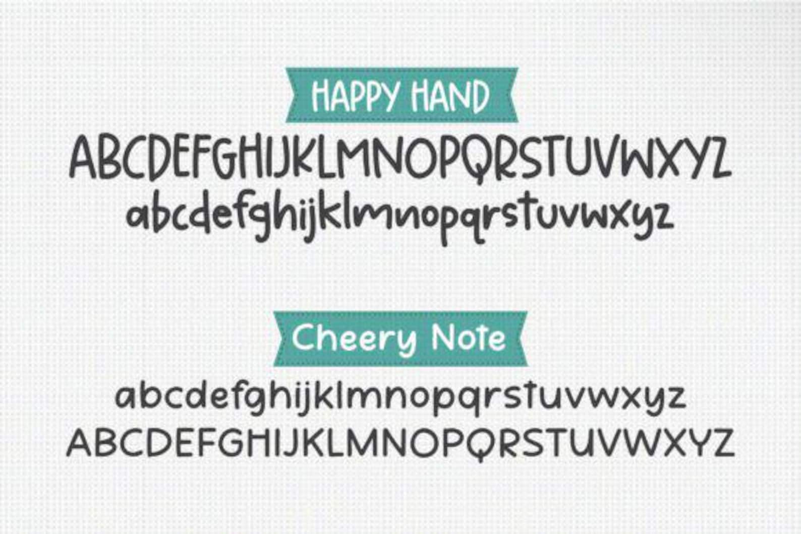 Cute Handwriting Font Bundle – 12 Exclusive Fonts (instant Download) - Etsy