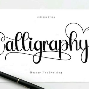 Calligraphy Script Font – Cursive Handwritten Style (svg, eps, pdf, png)