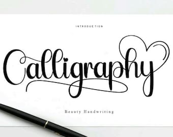 Calligraphy Script Font – Cursive Handwritten Style (svg, eps, pdf, png)