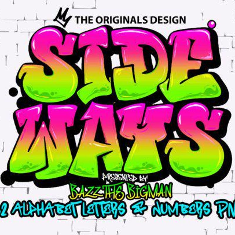 green-graffiti-etsy