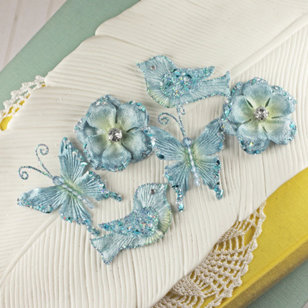 Set of 6 Prima Flowers Melody Collection in Blue 552954 Beads Etsy