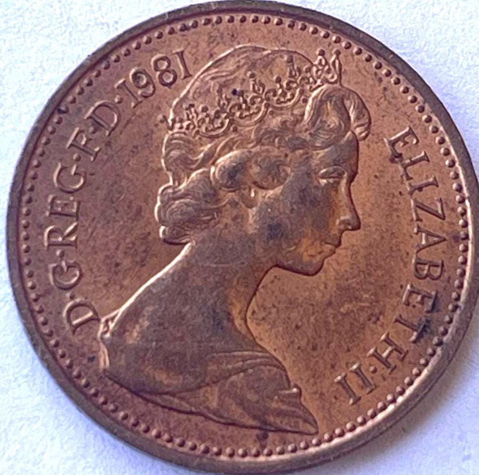 1971年 エリザベス2世 2ペンス硬貨 Elizabeth coin 1971 - Etsy 日本