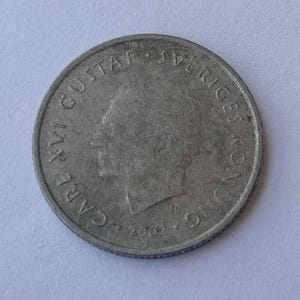 スウェーデン　564クローネ　クローナ8560日本円　コイン　スウェーデン旅行 スウェーデン 564クローネ クローナ 約8560日本円 コイン 古銭