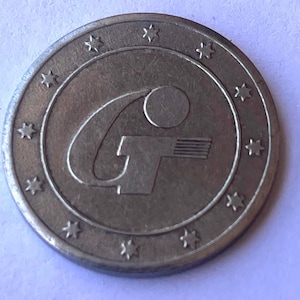 Rare Chinese Guang Tong Dian Zi Arcade Token – Vintage Gaming Coin Collectible