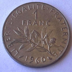 1960 1 Franc Coin France