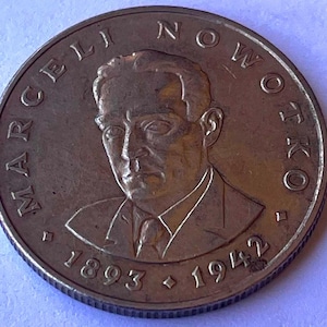 1976 Poland 20 zl Marceli Nowotko coin