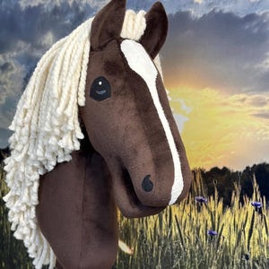 Hobby horse Palomino with light mane. A4 or A3.