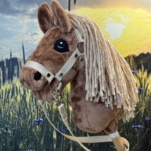Baby hobby horse Arabian with long mane A5 super mini size.