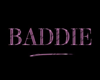 Baddie Font, Writing, Shiny Metal Font, Metallic Wording, Shiny ...