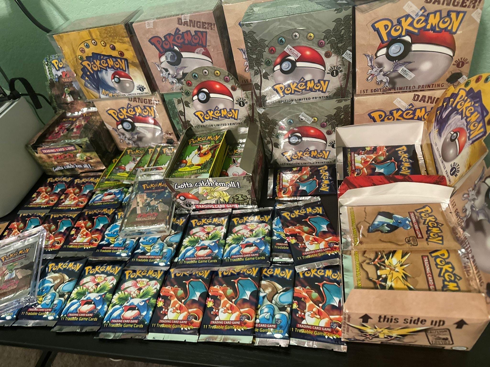 ポケモンカードゲーム pokemon base set 1st edition booster box Pokemon EMPTY 1st Edition Base Set Booster Box Shadowless Acrylic