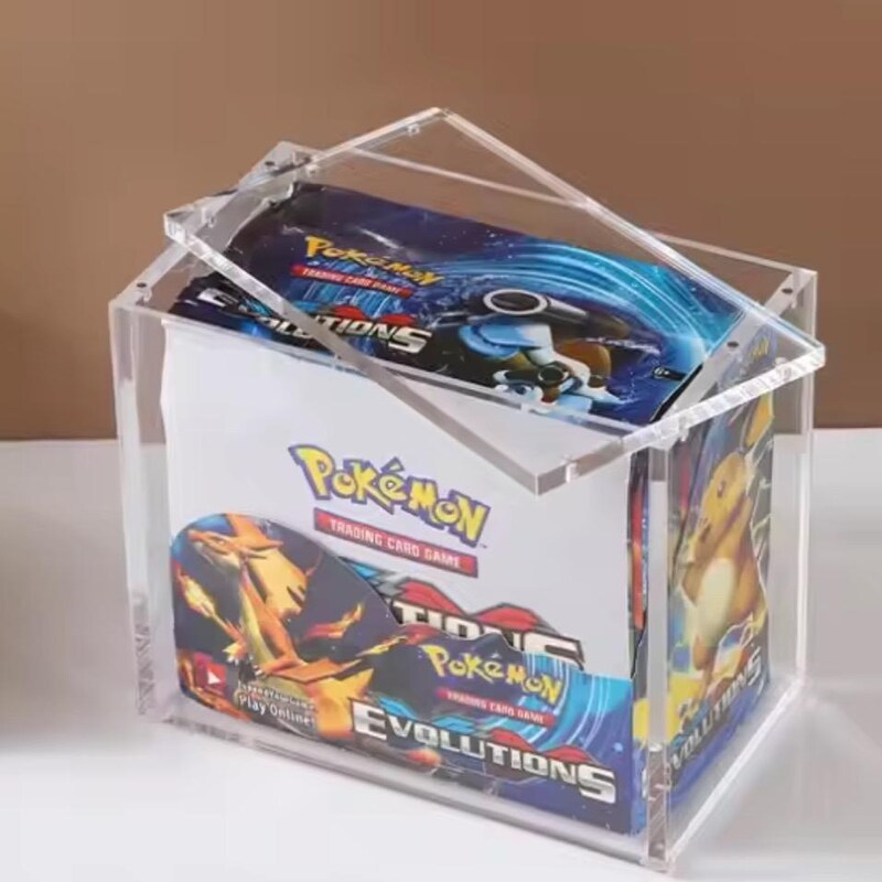 Booster Box Display Protector One Piece Booster Box Acrylic Display Case With Magnetic Lid - UV Resistant Booster Box Display Protector One Piece Booster Box Acrylic Display Case With Magnetic Lid - UV Resistant