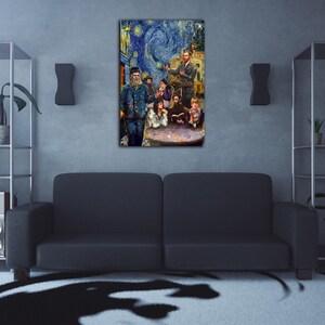 Arte ispirata a Van Gogh Stampa artistica digitale Decorazione notte stellata Poster di Van Gogh Arte filosofia vintage Arte soggiorno Arte intellettuale