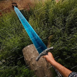 Full Metal 44&quot; Dark Moon Sword From Dark Souls, Dark Souls Cosplay, Gift for him, Moonlight Greatsword Replica Sword inspired By Elden Ring