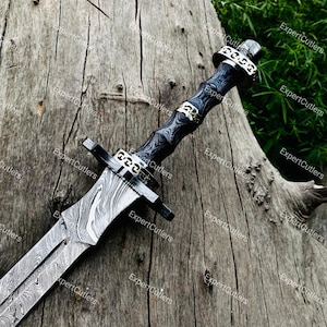 Hand Forged Damascus Steel Viking Sword, Custom Handmade Damascus Steel Sword, Medieval Sword, Viking Sword, Best Anniversary Gift For Him