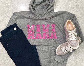 NEW ITEM Gymnastics Mama Gray Hoodie Sweatshirt