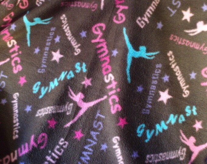 DESTASH Gymnastics Fleece Fabric Material by the Yard Etsy