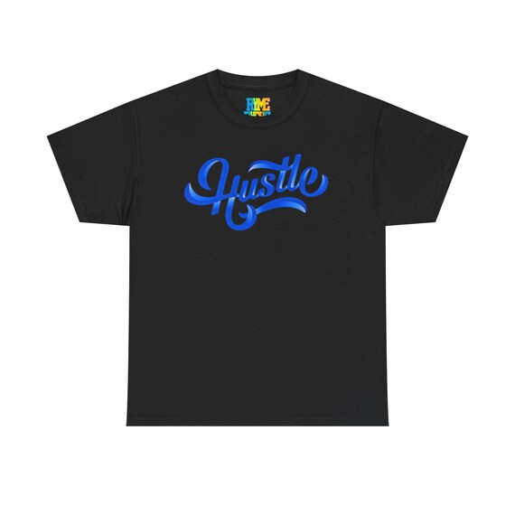 Hustle Unisex Heavy Cotton Tee | Motivational Shirt for Entrepreneurs, Gift for Graduations, Casual Wear