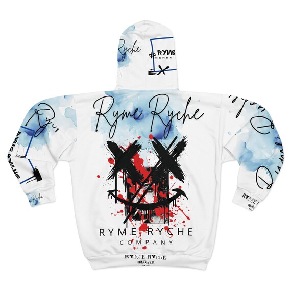 Ryme Ryche 'Street Capo' Unisex Zip Hoodie, Hip Hop Merch, Urban Streetwear, Music Fan Gift, Rap Apparel, Trendy Hooded Sweatshirt