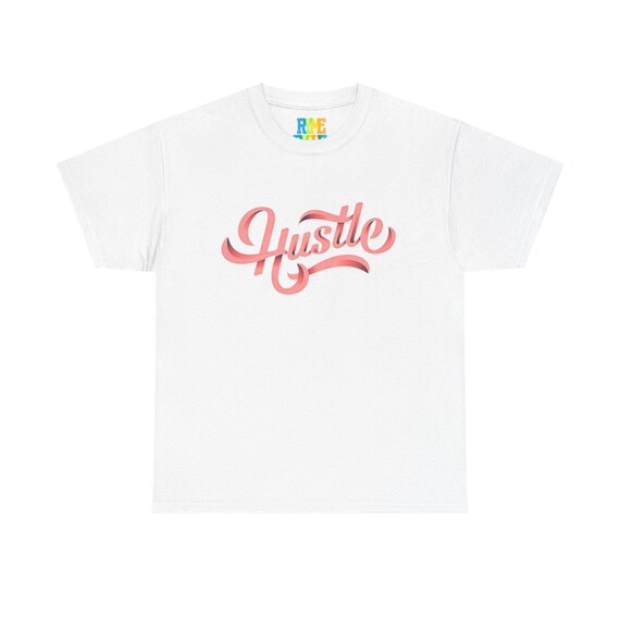 Pink Hustle Unisex Tee, Women's Graphic T-Shirt, Men's Casual Shirt, Work Motivation Top, Cotton Blouse