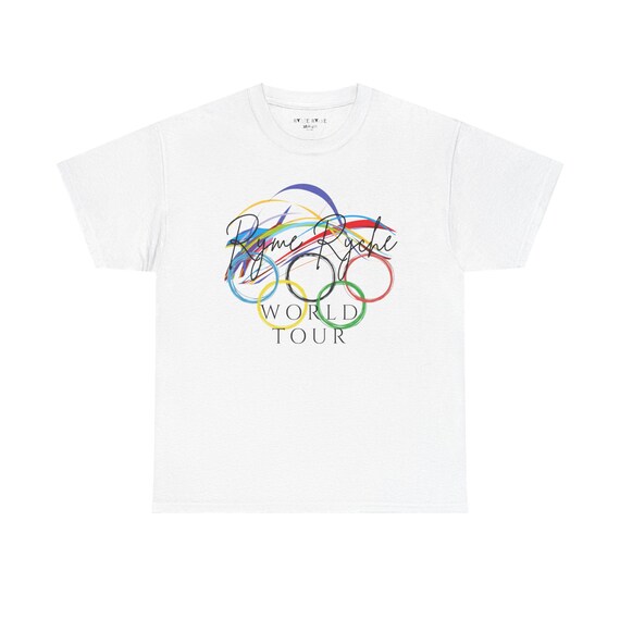 Olympic-Inspired Unisex Heavy Cotton Tee, Graphic T-Shirt, Casual Wear, Unique Gift, Sports Enthusiast Apparel, Summer Fashion