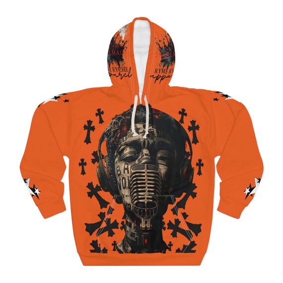 Orange Moscato rap god Pullover Hoodie - Music Inspired, Streetwear, Gift for Music Lovers,