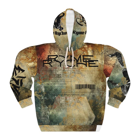 All eyes on me Grunge style Graffiti Unisex Hoodie - Streetwear Style, Music Lovers Gift, Hip-Hop Fashion, Everyday Wear, Unique Art Hoodie