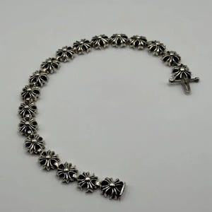 ハートクロス　シルバー925 ブレスレット Replica chrome hearts bracelet - Etsy 日本