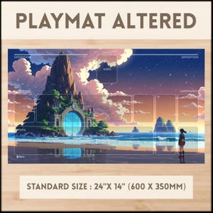 Playmat Altered - 24"X14" Inches (600x350mm) | Portail Altered | Tapis De Jeu Tcg | Jeu De Cartes