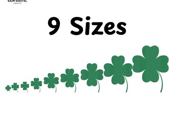 Shamrock Embroidery Design, St Patricks Day Clover (Digital Download)