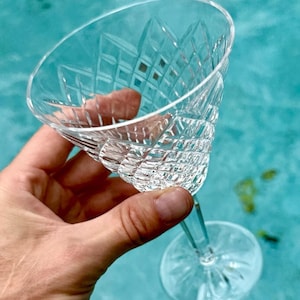 Waterford Crystal Templemore 7&quot; Water Goblet Ireland Vintage Stemware