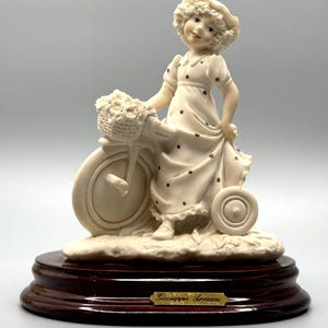 Vintage Giuseppe Armani 1993 Florence Figurine &quot;Biking Around&quot; Made In Italy