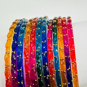 Glass Rain drop Bangles ,Indian Baby Shower Bangles