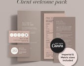 Client Welcome Packet Template: Small Business Kit Canva Design (Digital Download)