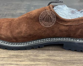 Men's Suede Haferl Shoes | Bavarian Oktoberfest Lederhosen Shoes