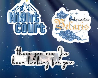 ACOTAR Night Court Stickers