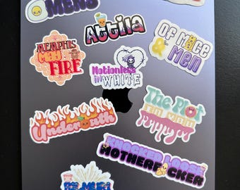 Kawaii Metalcore Band Stickers