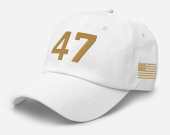 Gorra 47 – Gorra de papá con bordado dorado