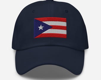 Puerto Rico Flag Hat – Embroidered Dad Cap