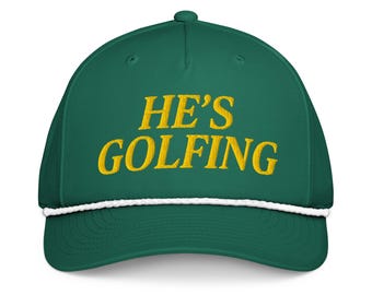 He’s Golfing Rope Hat – Richardson Embroidered Golf Cap