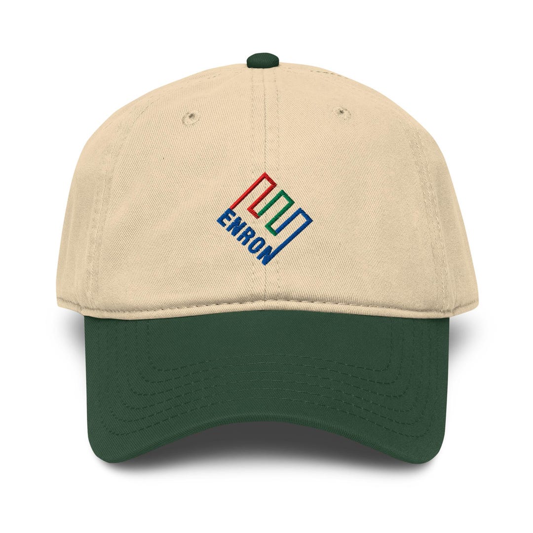 Enron Risk Management Hat Enron Hat – Embroidered Garment Washed Baseball Cap - Etsy