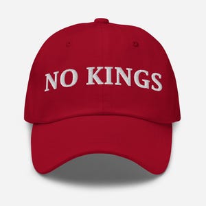 No Kings Hat – Anti-Trump Cap, No Kings Day June 14th Embroidered Hat