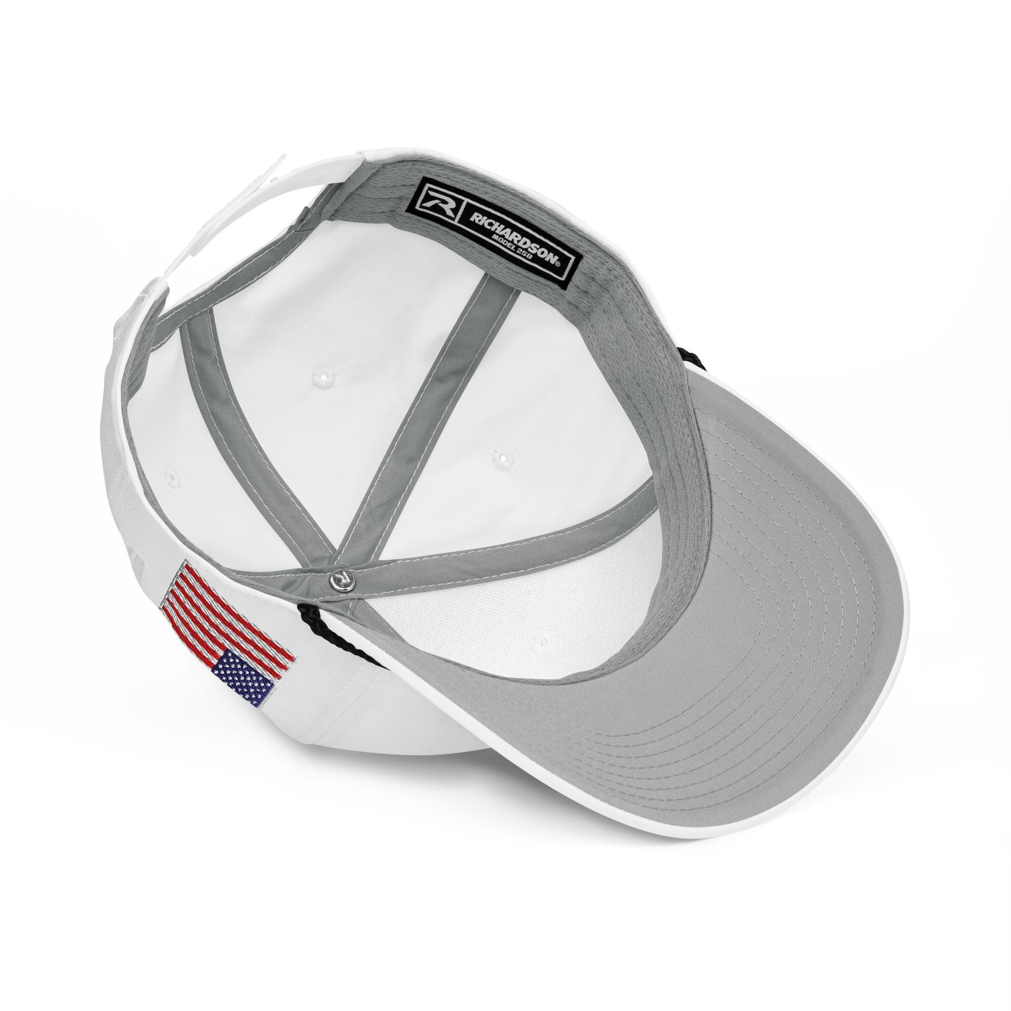 America First Rope Hat – White Richardson Embroidered Cap - Etsy