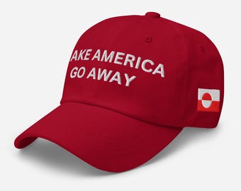 Broderad mössa med kanadensiskt lönnlöv eller Grönlands flagga som alternativ